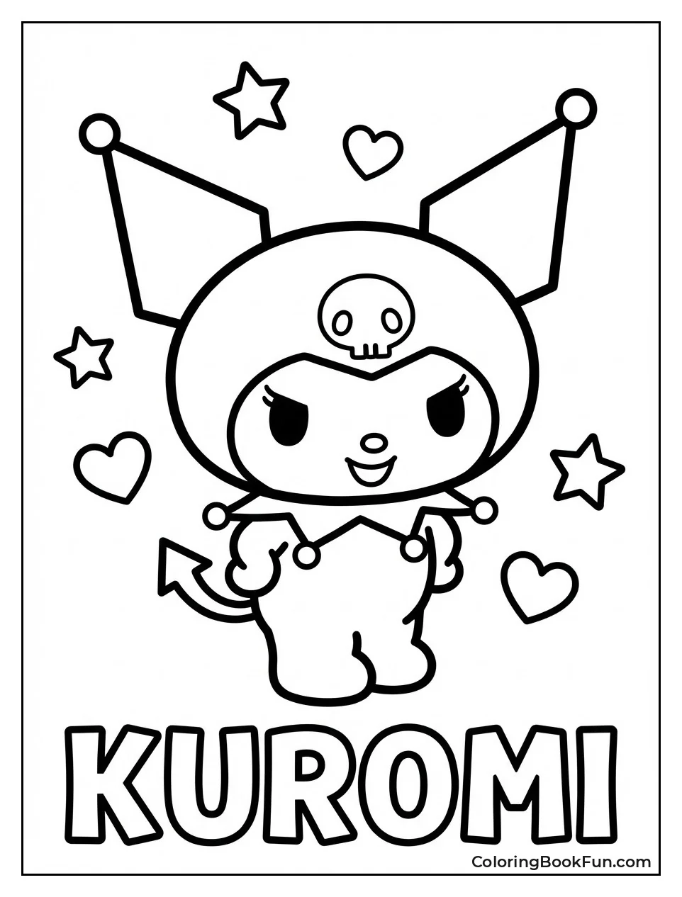 Smiling Kuromi Portrait