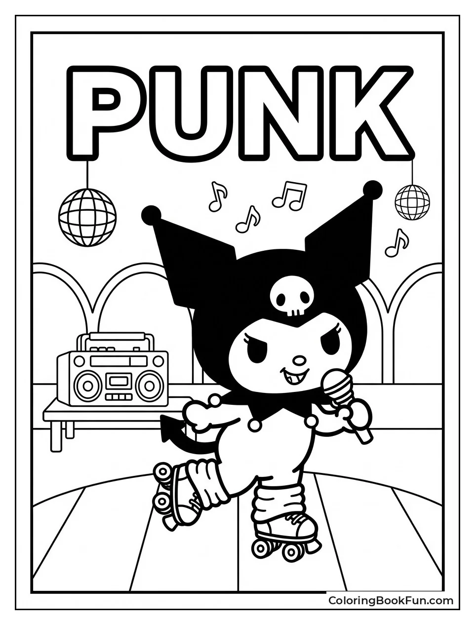 Kuromi Skates at Disco