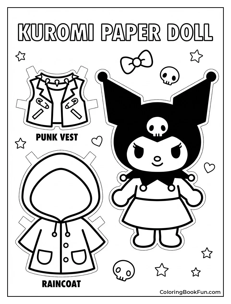 Kuromi Tries Fashion Outfits