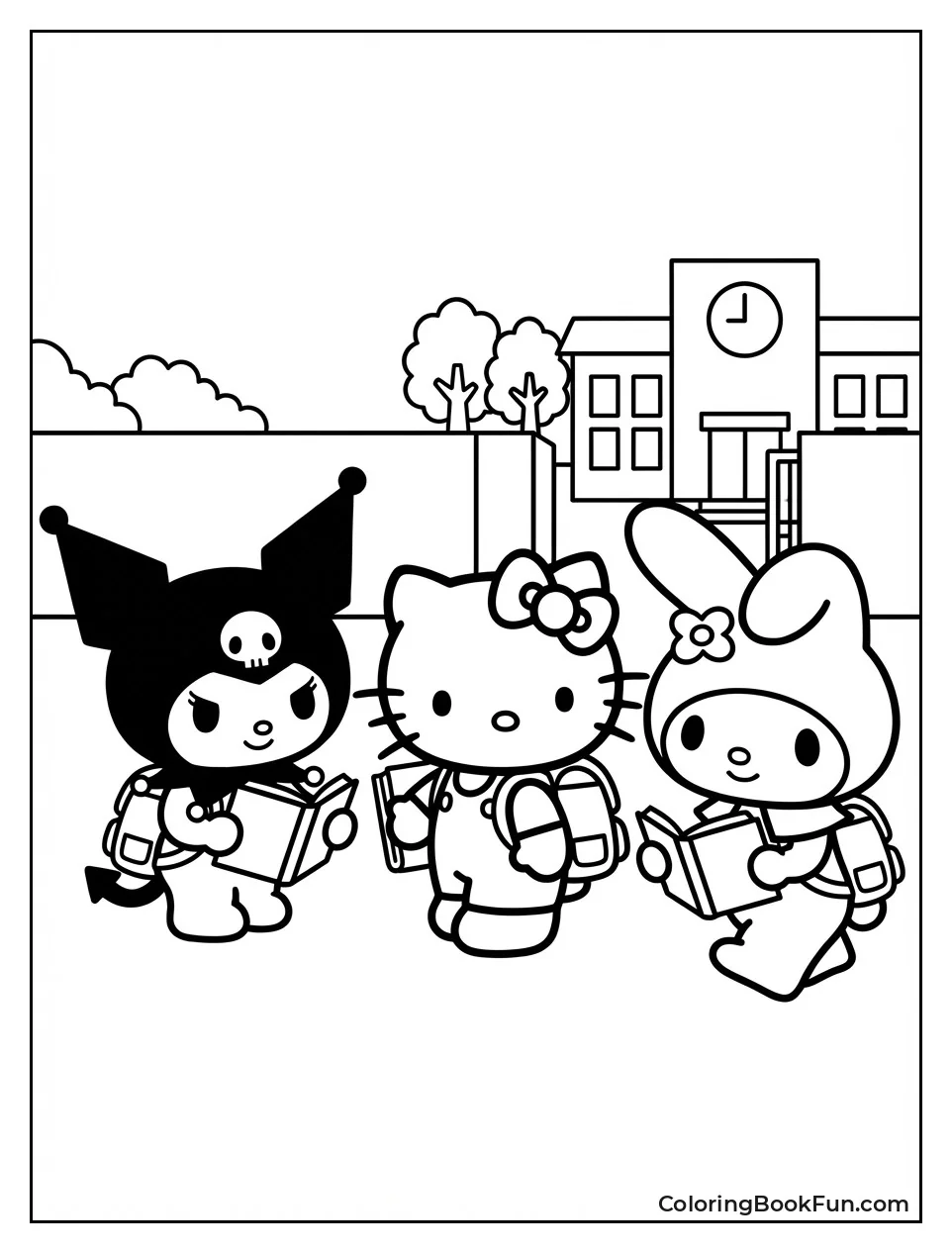 Kuromi with School Friends