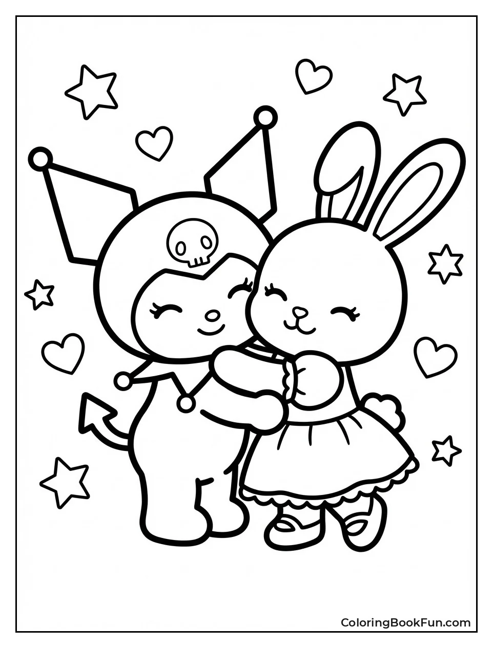 Kuromi Hugs Sister Romina