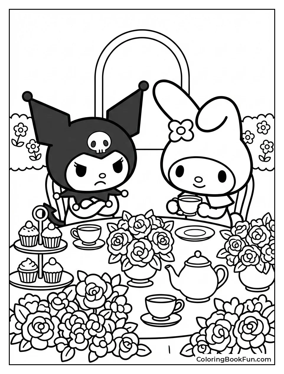 Kuromi at Pink Tea Party