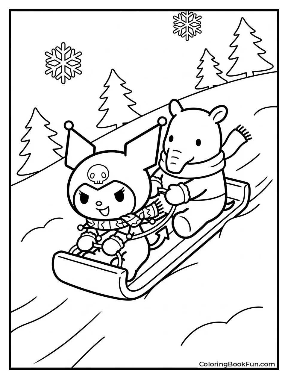 Kuromi Sleds with Baku