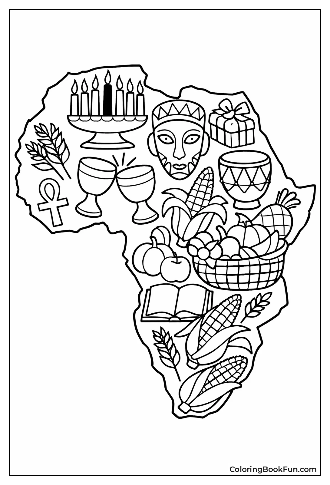 Africa Filled with Symbols