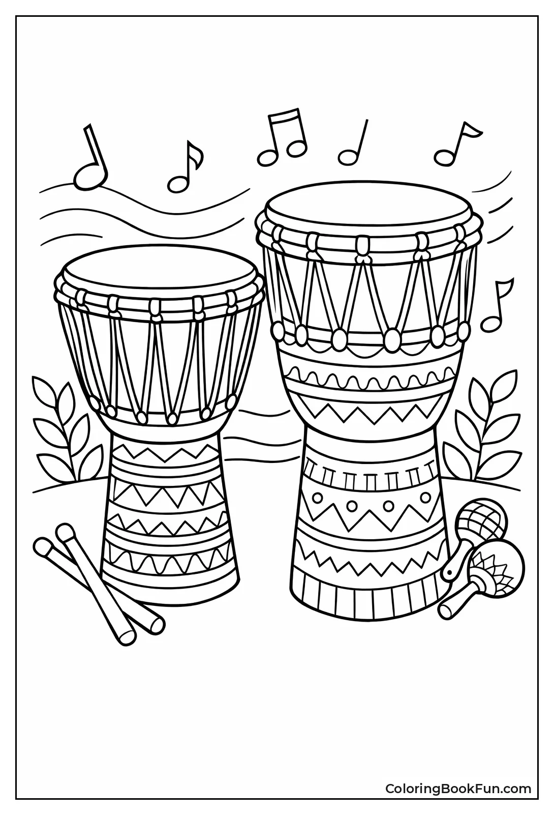 Djembe Drums and Notes