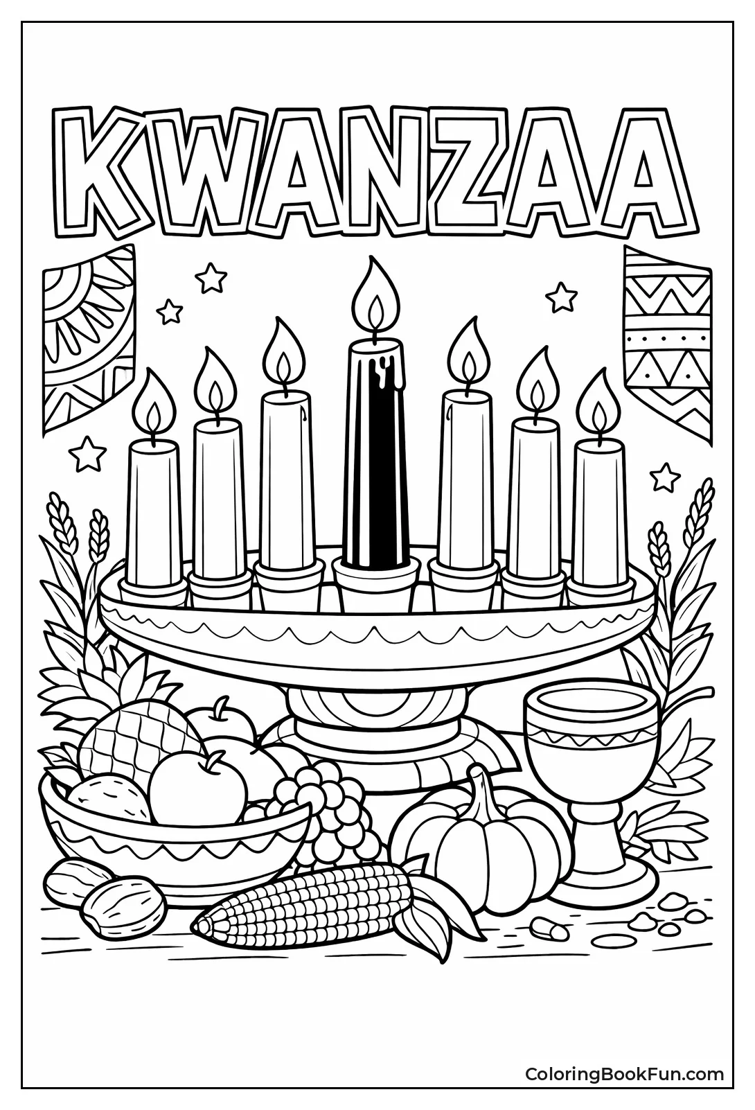 Kinara with Seven Candles