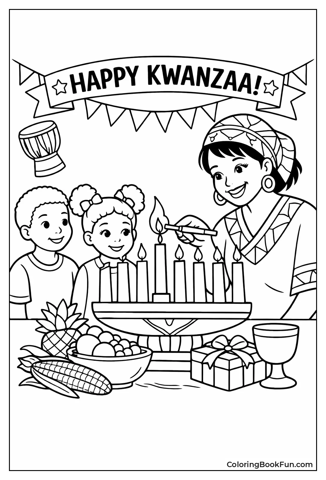 Family Lights Kinara Candles