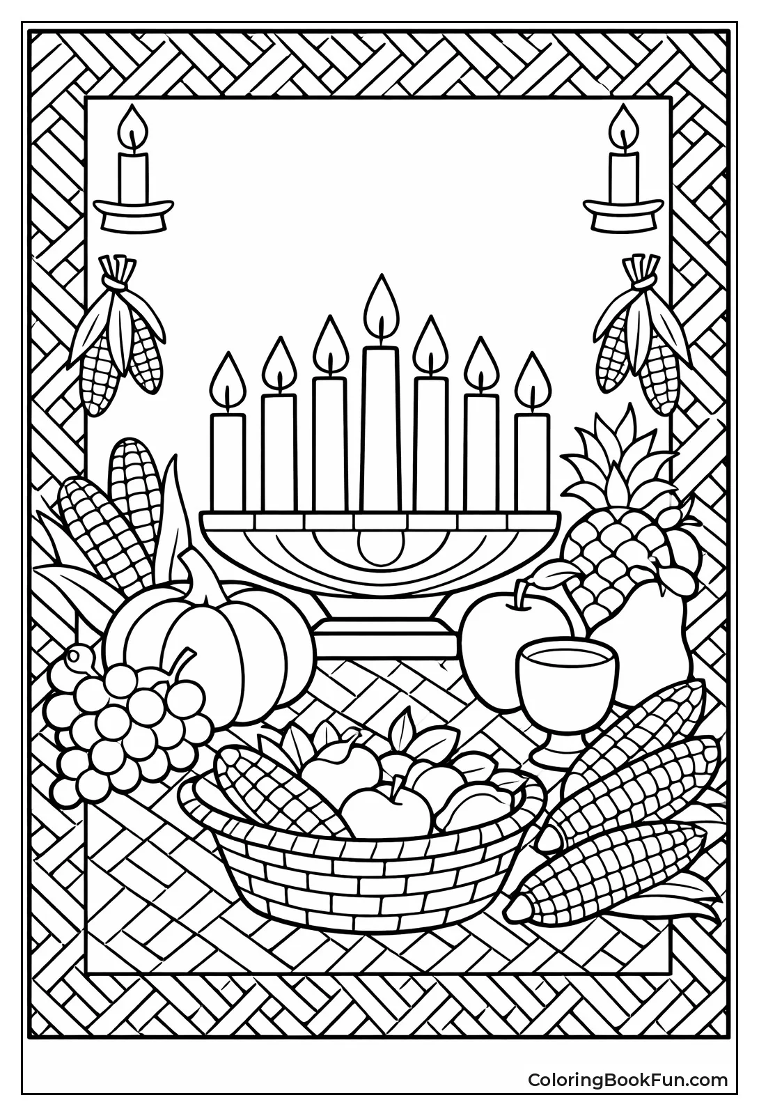 Mkeka Woven Frame Border