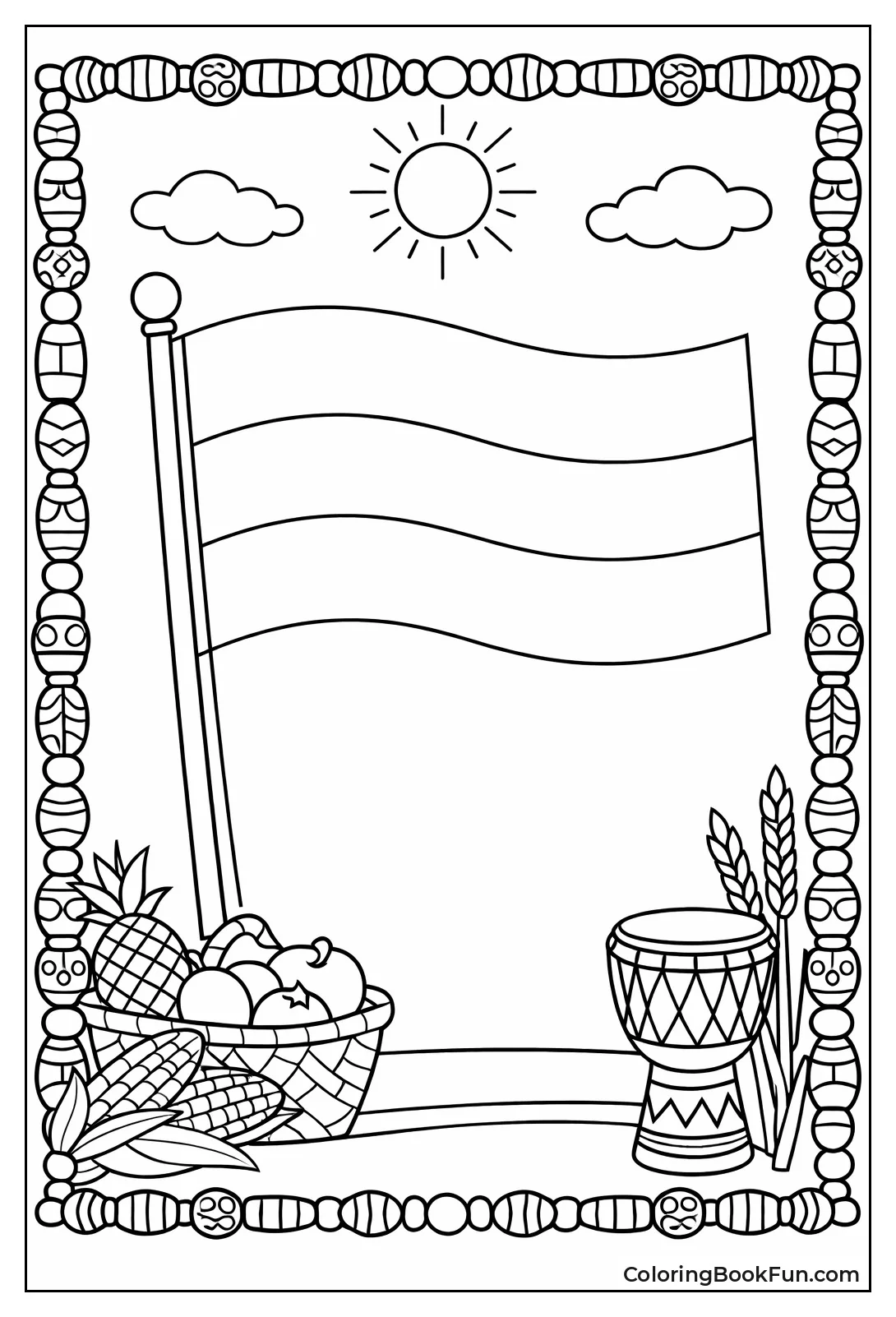 Pan-African Flag and Beads