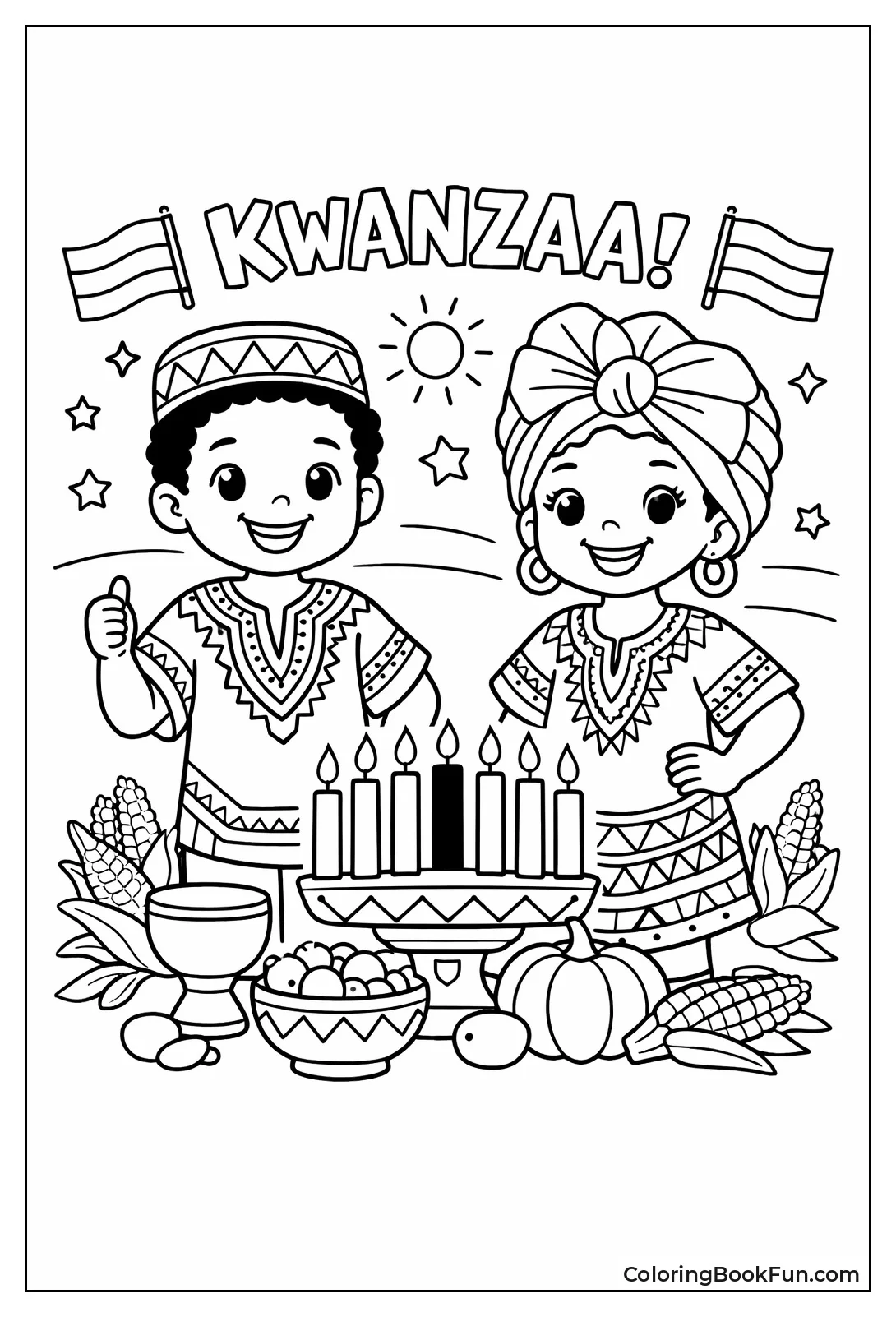 Kids Wear Colorful Dashikis