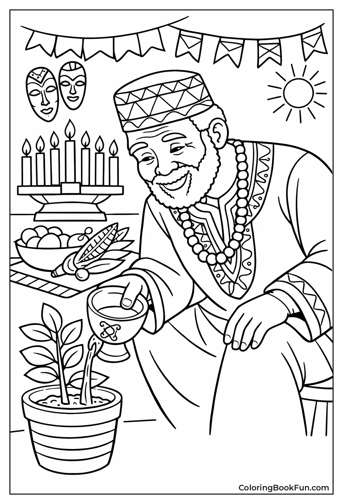 Elder Pours Unity Libation