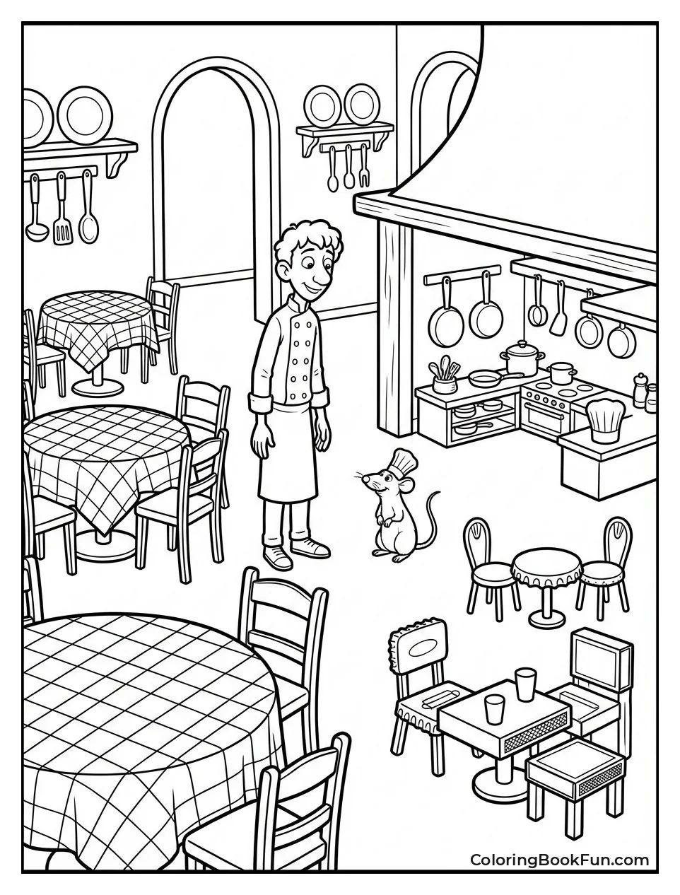 Ratatouille Bistro with Tiny Kitchen