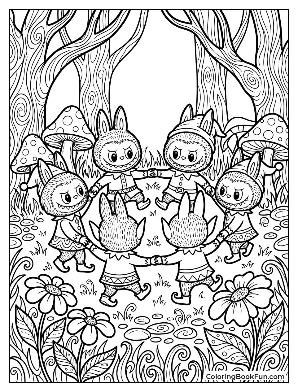 Elves Dance with Labubu