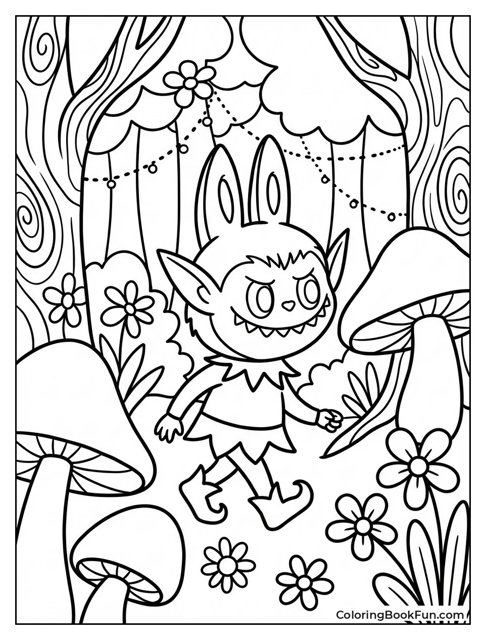 Labubu Explores Enchanted Forest