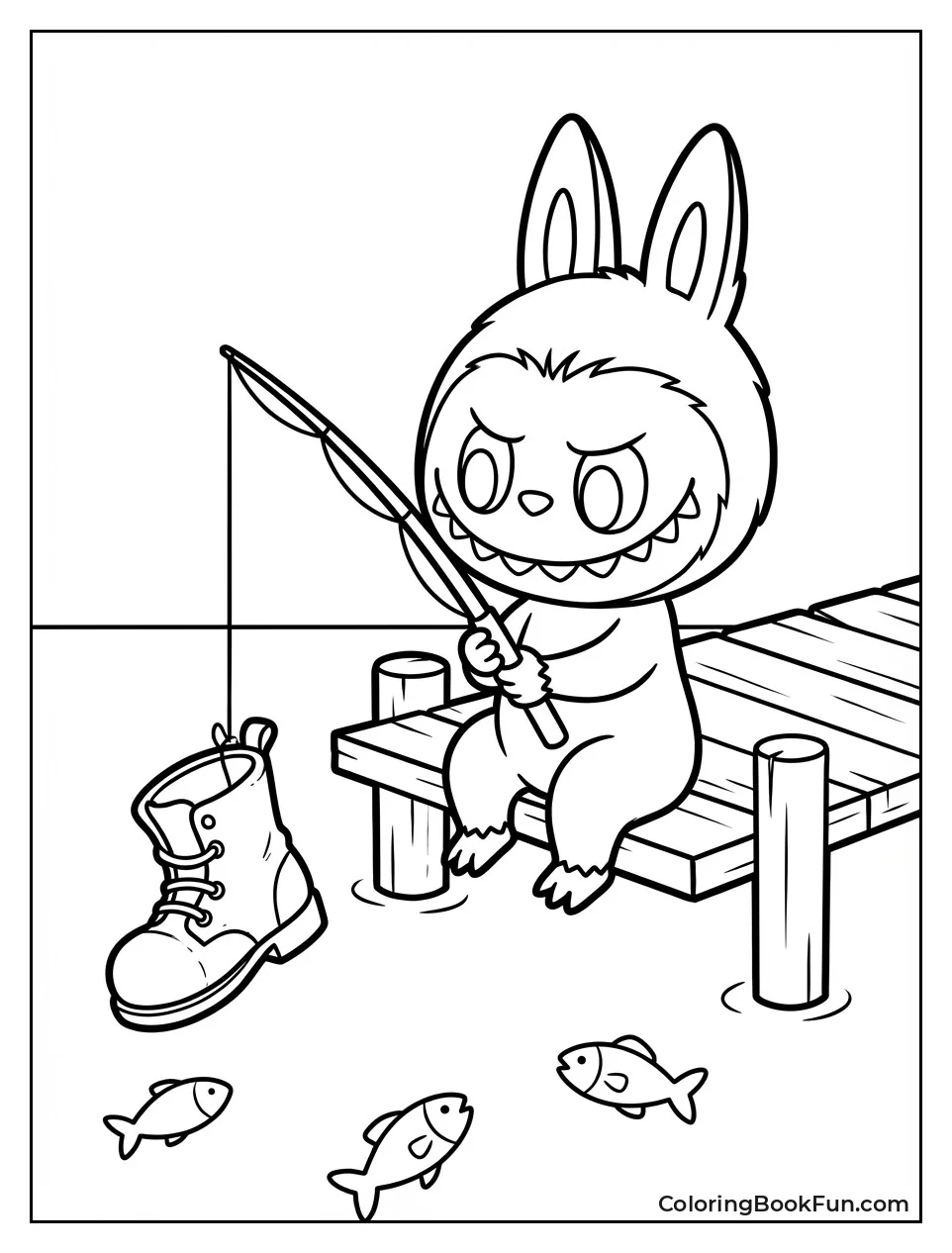 Labubu Fishes on Dock