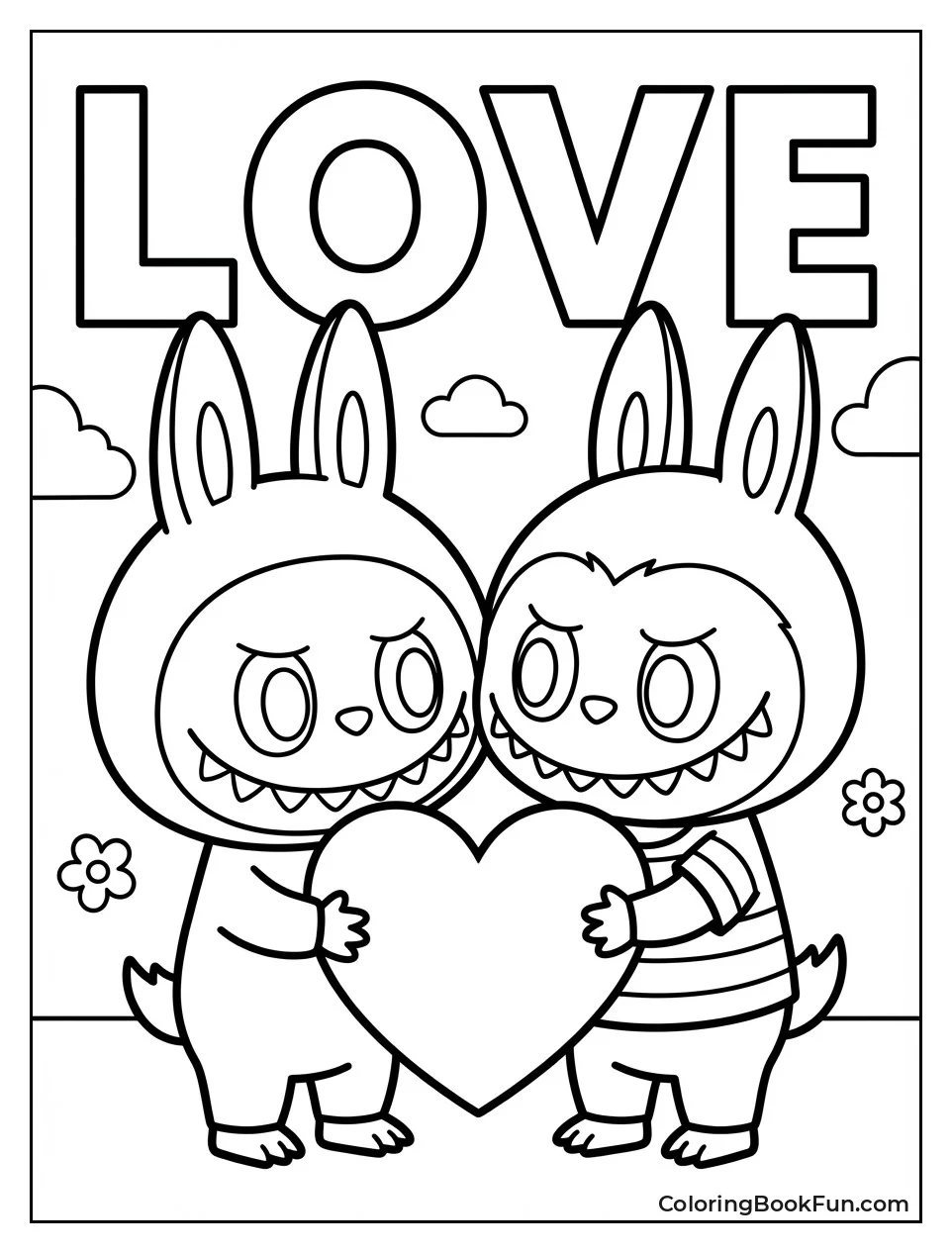 Labubu Holds Big Heart