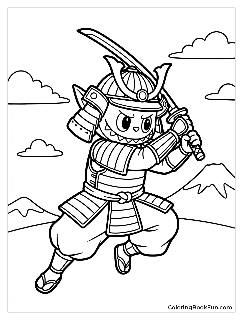 Samurai Labubu Strikes Pose