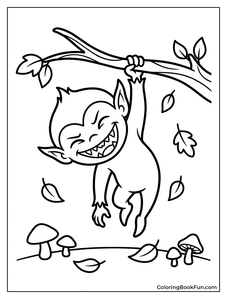 Labubu Swings on Tree