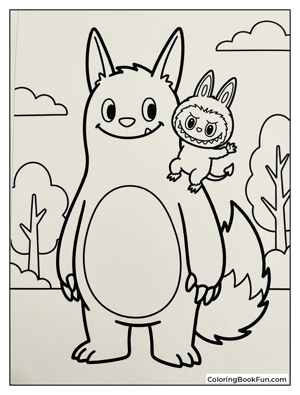 Zimomo Carries Tiny Labubu