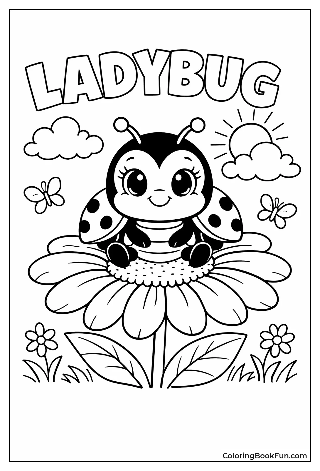 Chubby Ladybug on Daisy