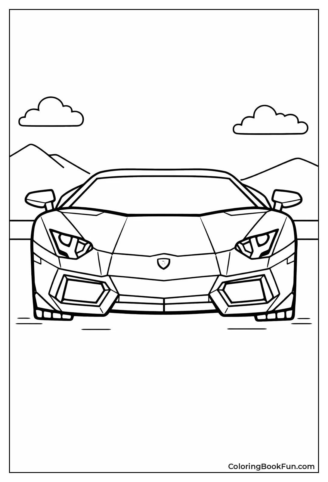 Fierce Aventador Front View