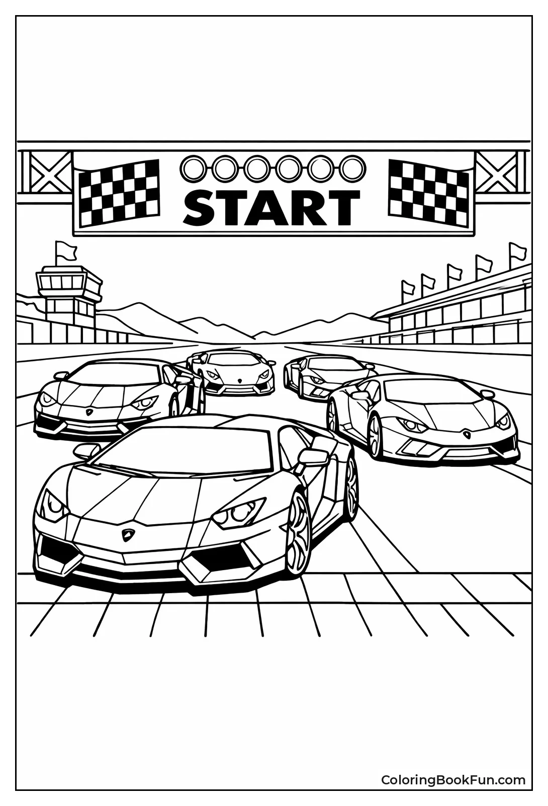 Lambos Line Up Racing