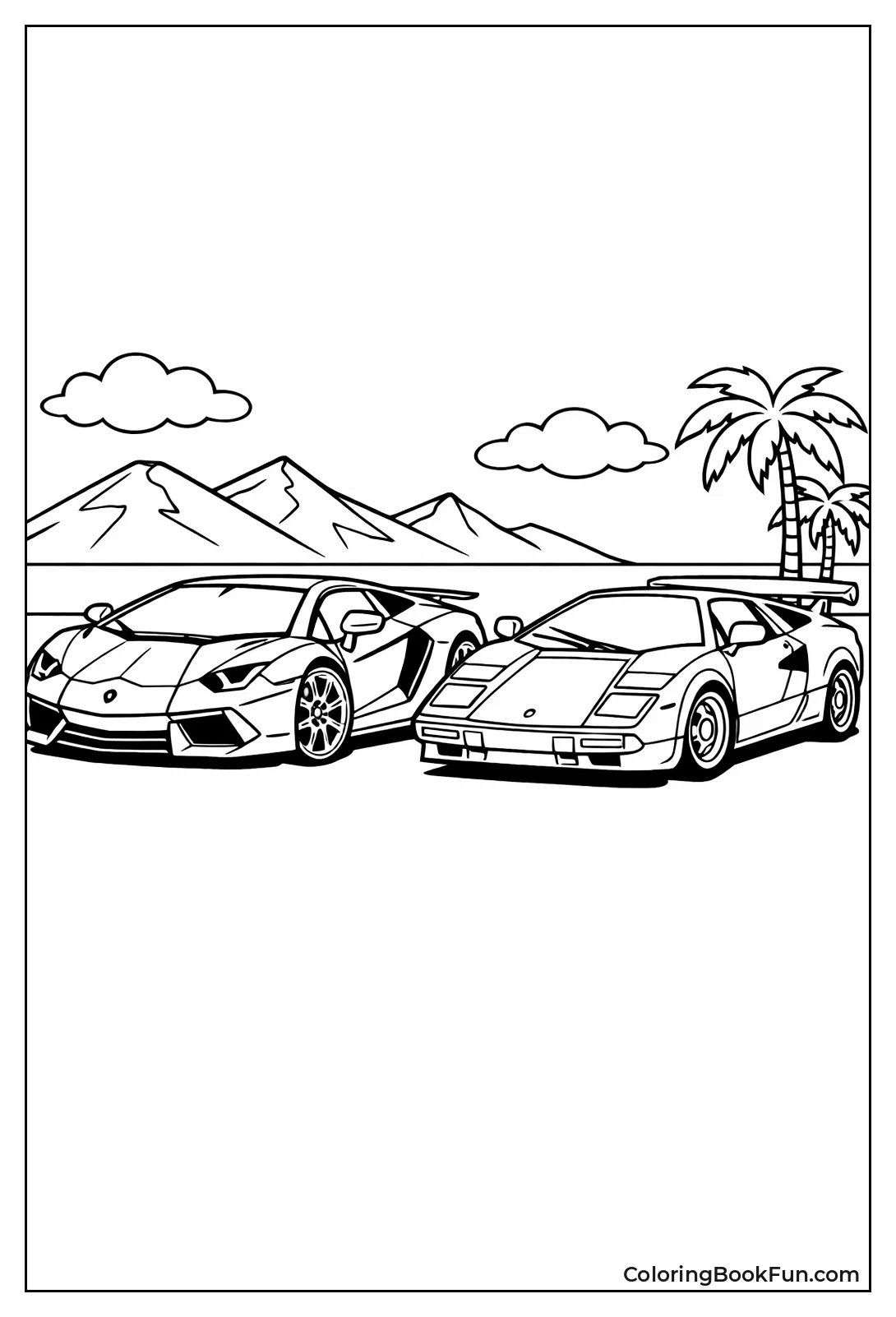 Aventador Meets Vintage Countach