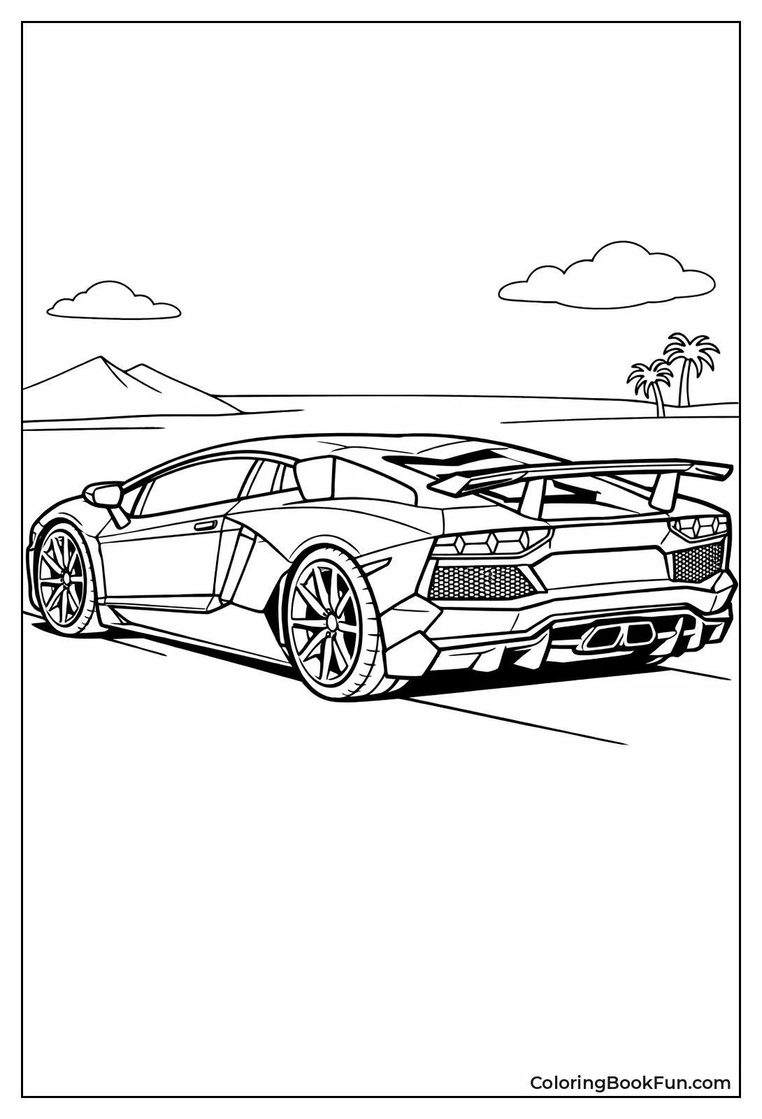 Realistic Aventador Sharp Angles