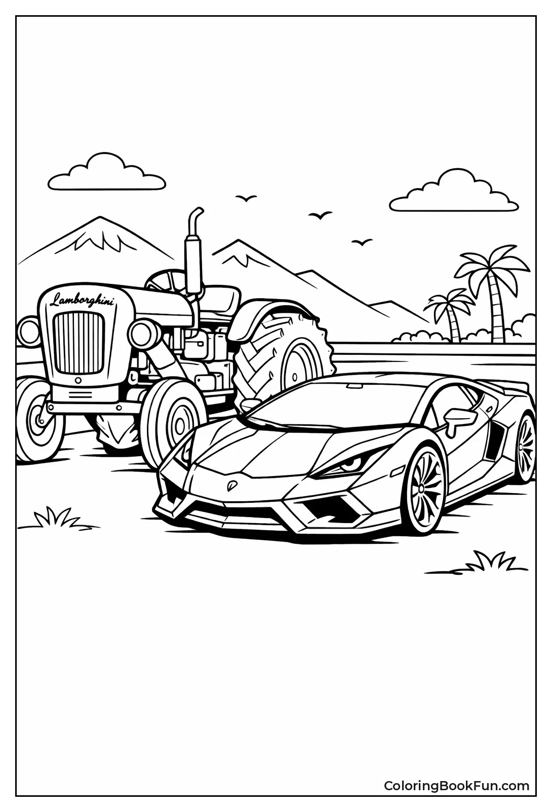 Tractor Next to Revuelto