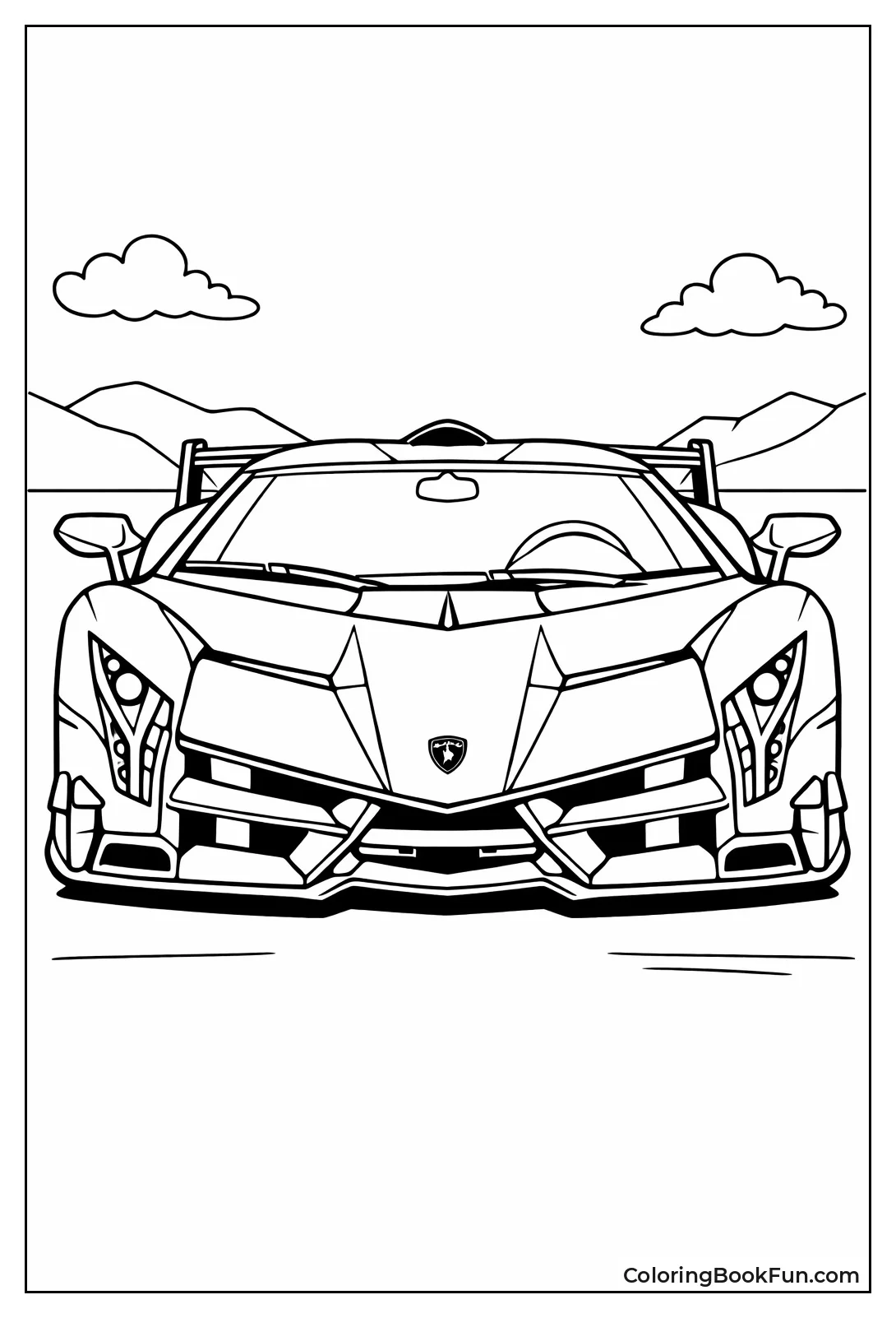 Veneno's Aggressive Front Face