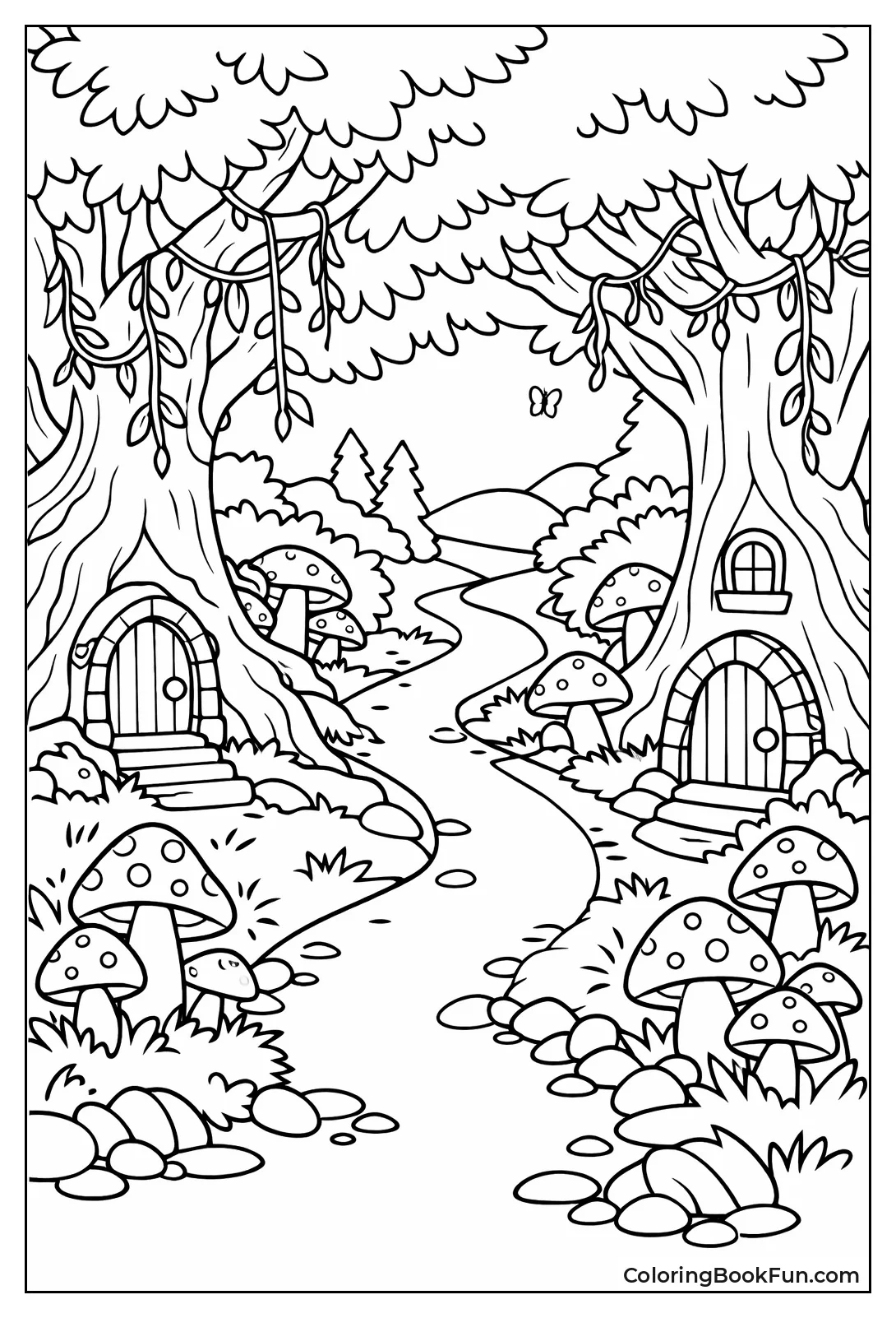 Path Winds through Magic Forest