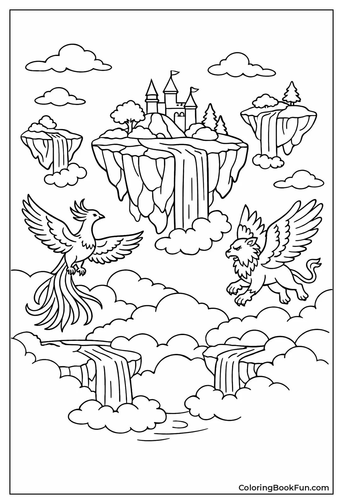 Floating Isles Spill Waterfalls