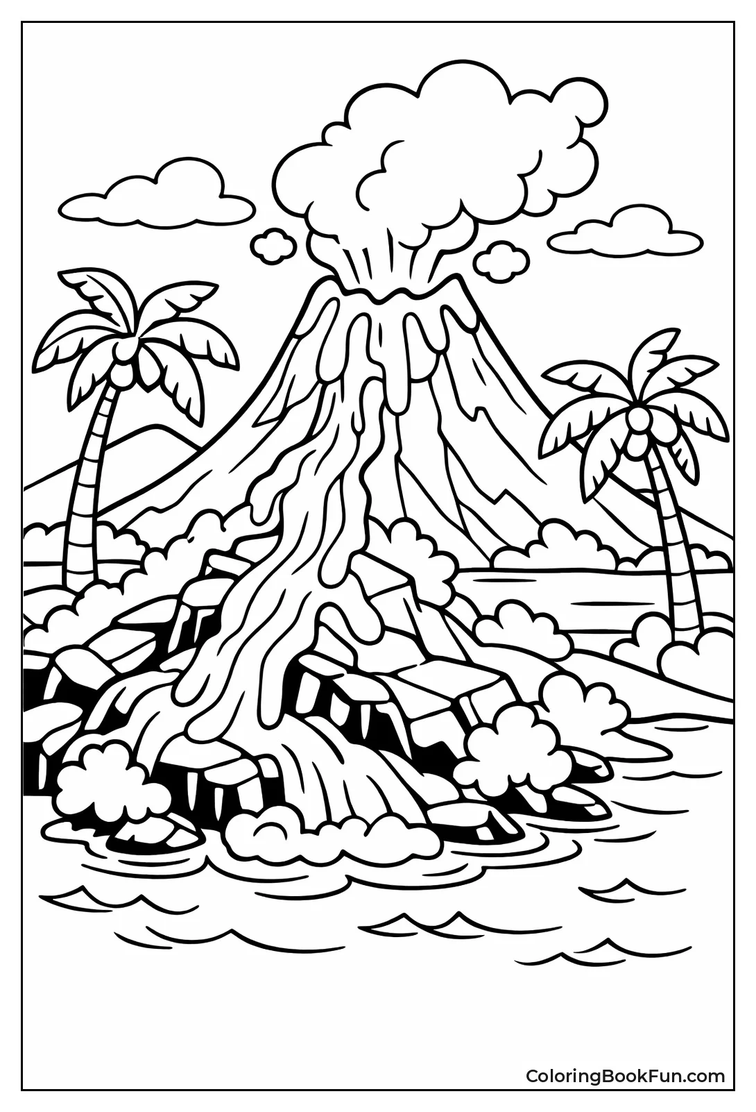 Lava Meets Ocean Palm Trees