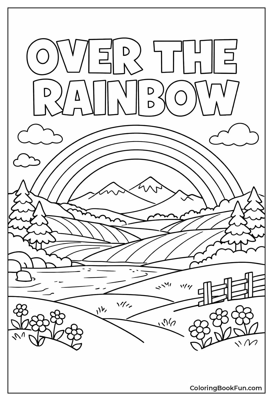 Rainbow over Wavy Fields