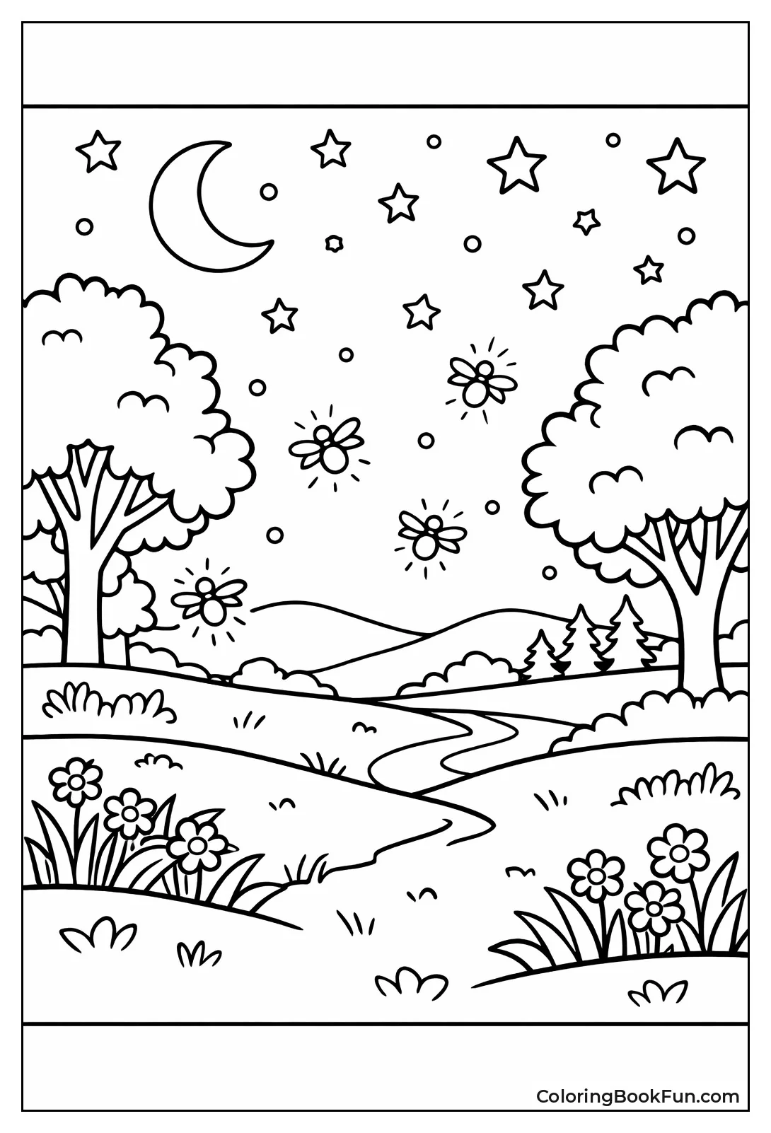 Stars Twinkle above Firefly Meadow