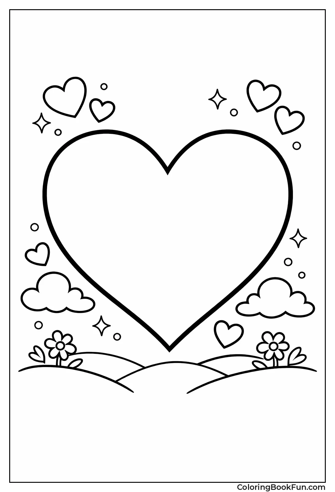 Spacious Large Heart Design