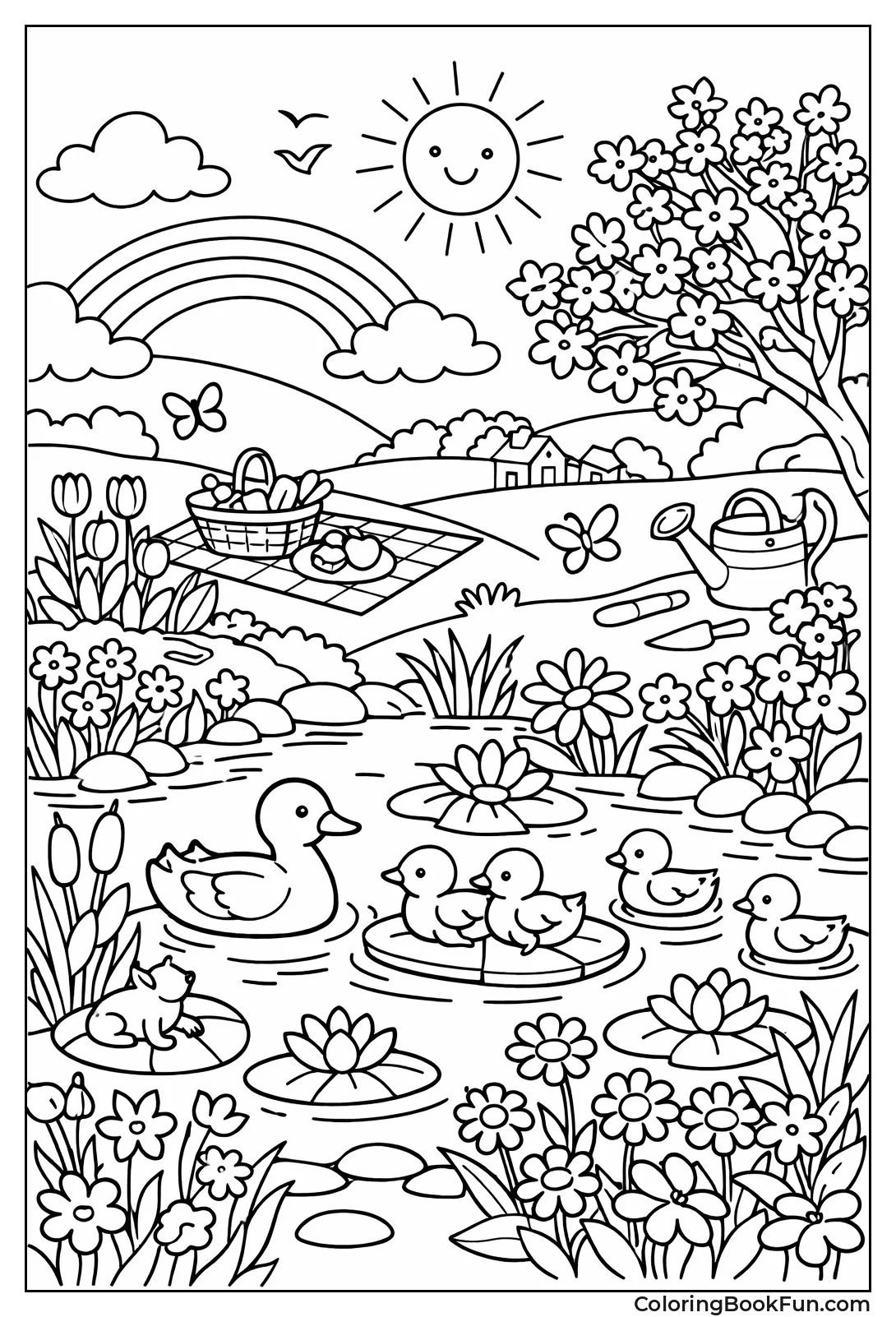 Big Spring Garden Scenes