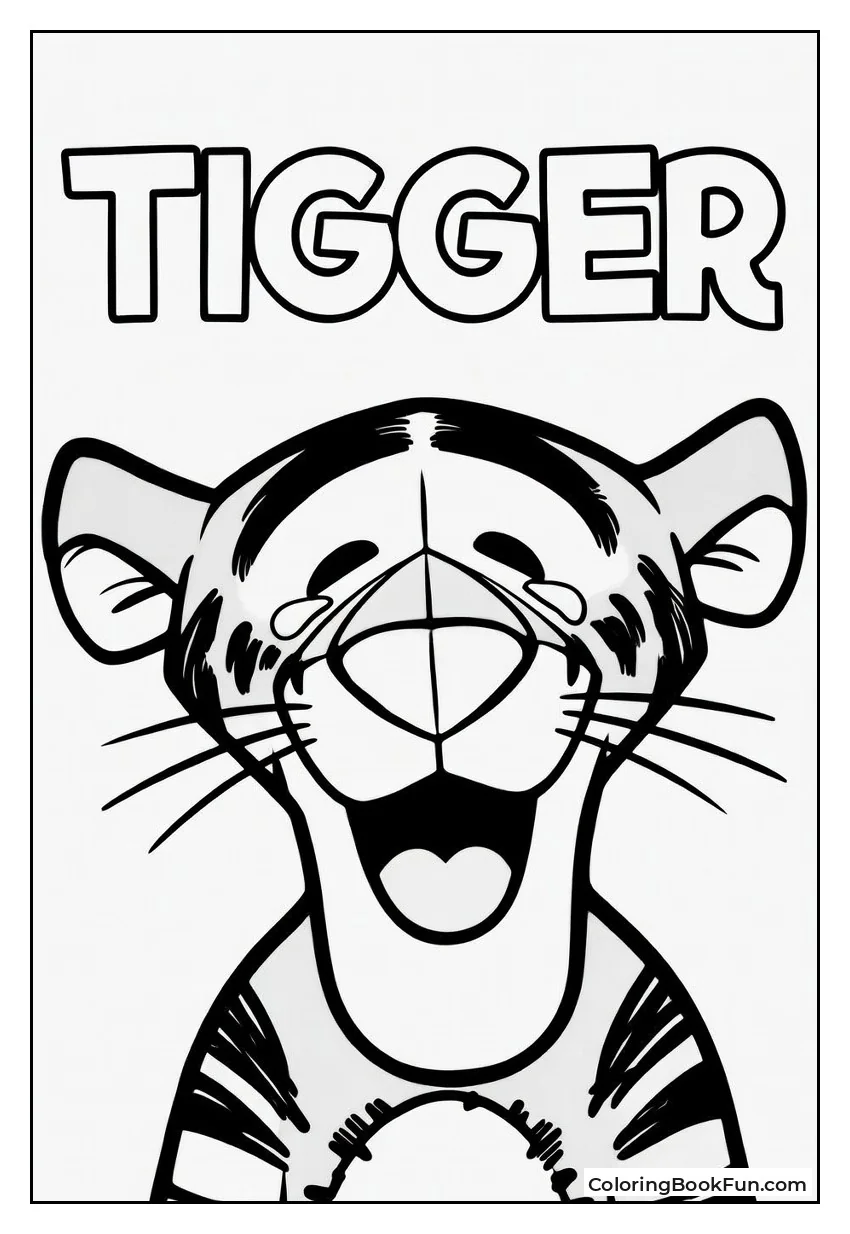 Laughing Tigger Face