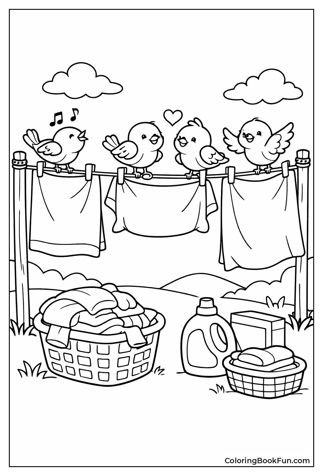 Birds Rest on Sheet Line