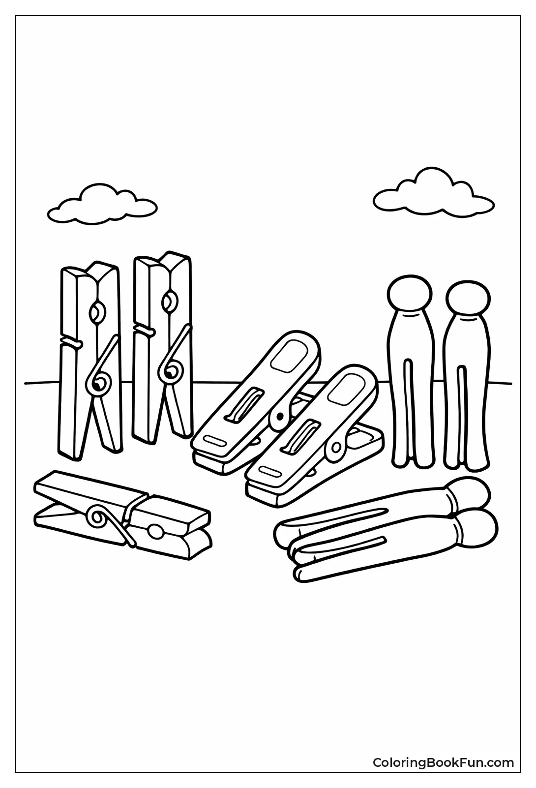 Clothespins in Fun Shapes