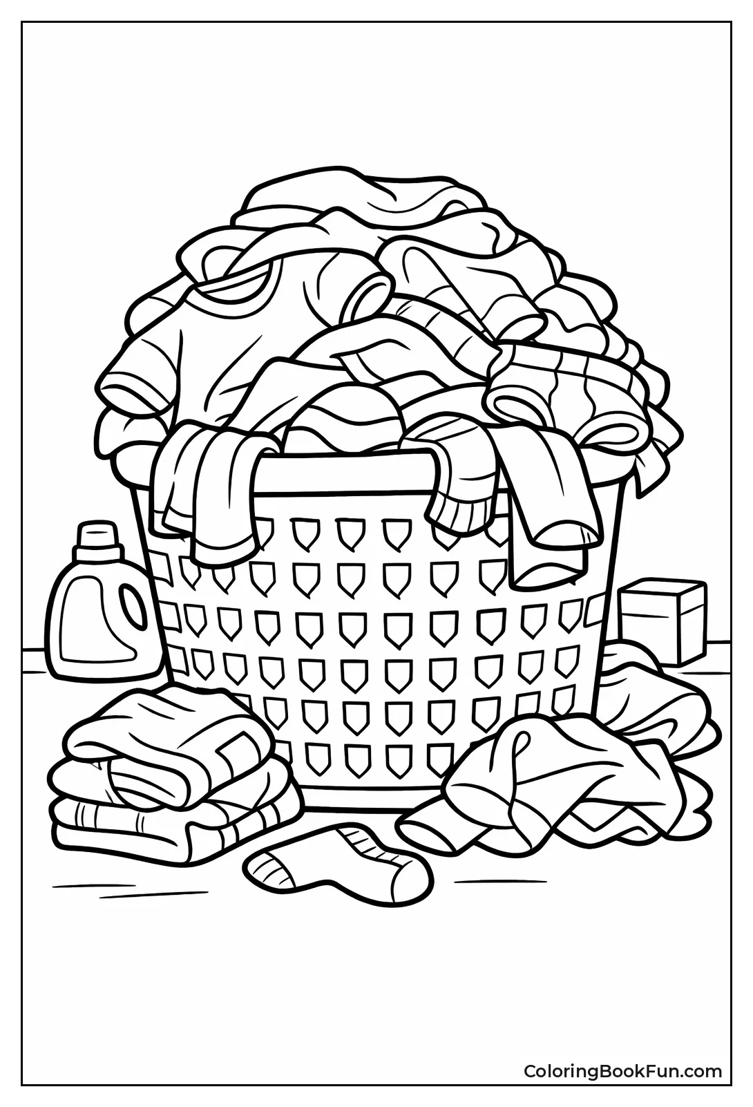 Hamper Overflows with Dirty Clothes