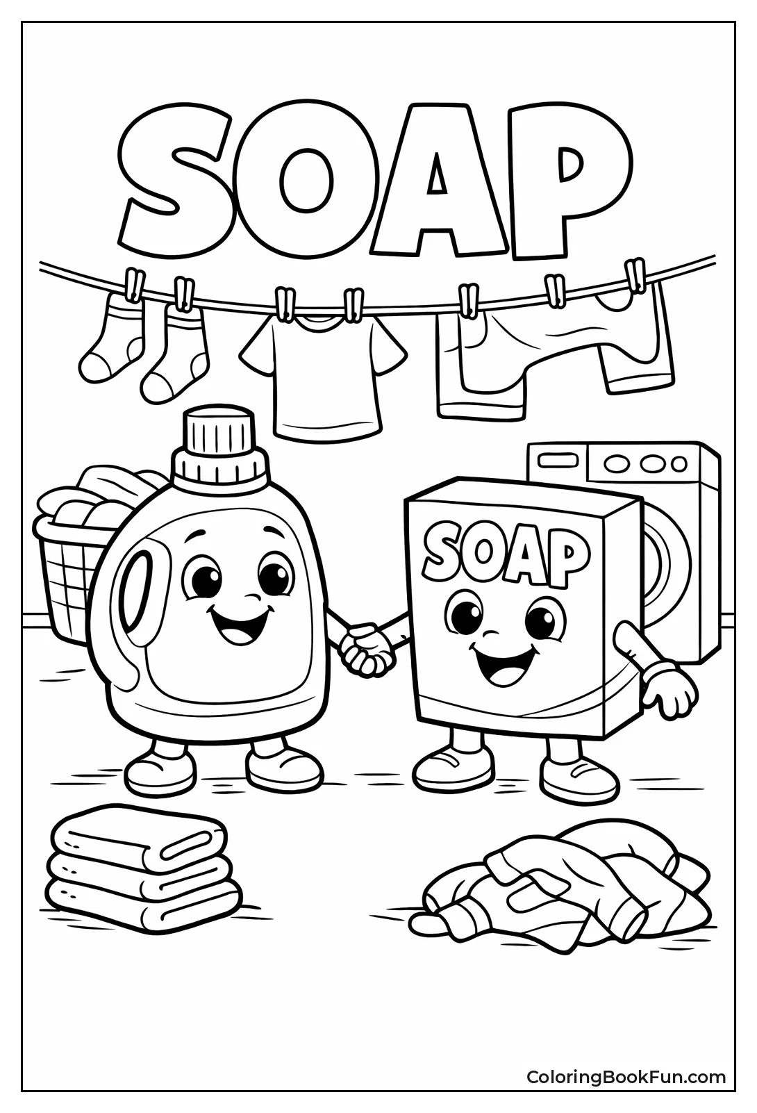 Soap and Detergent Smile Together