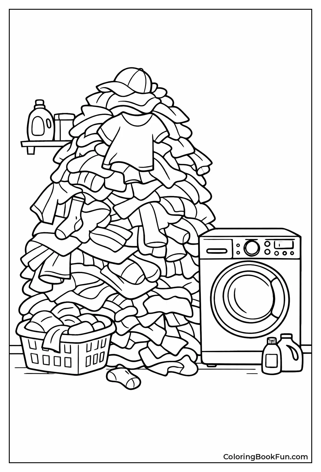 Giant Pile Towers over Washer