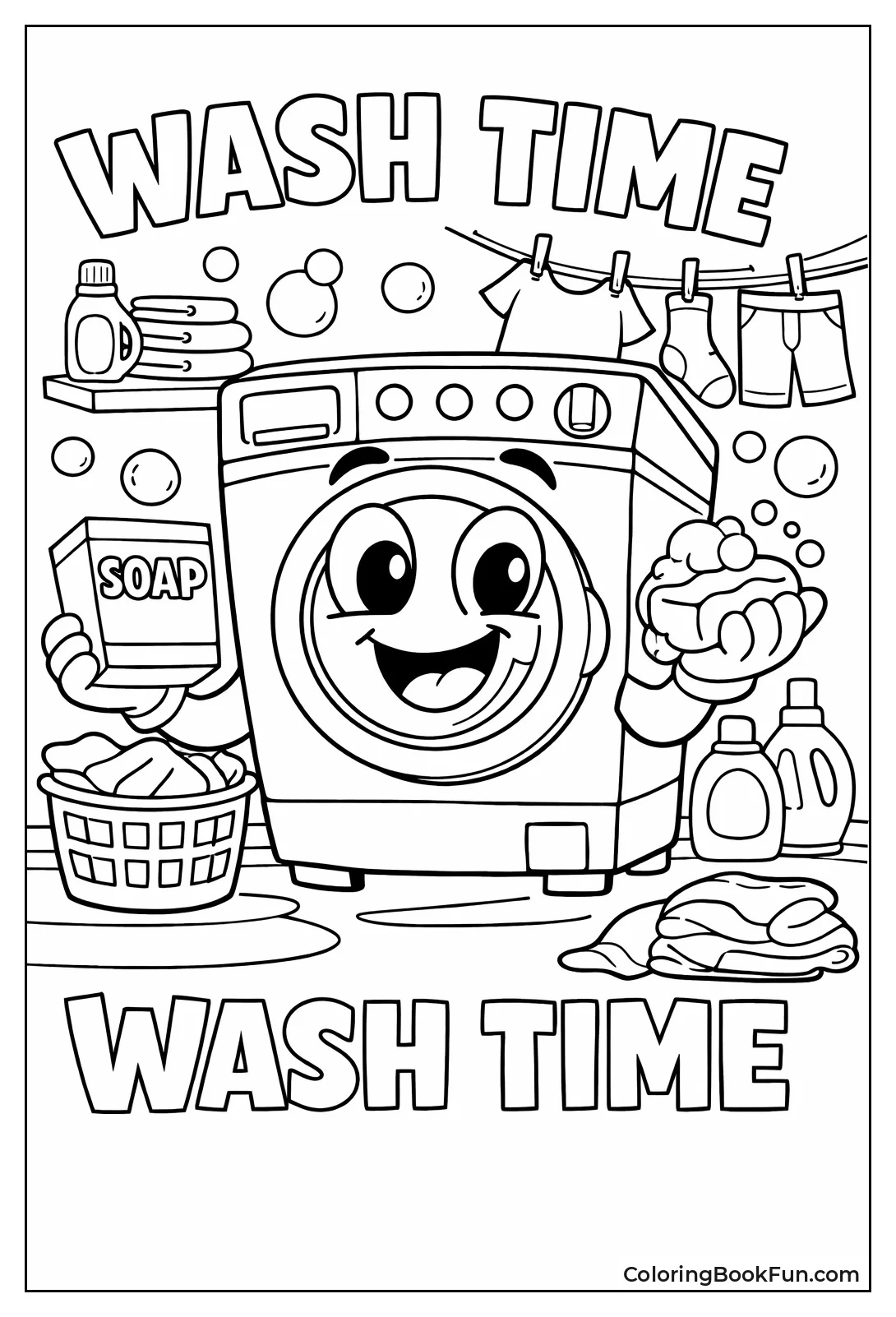 Happy Washer Holds Soap