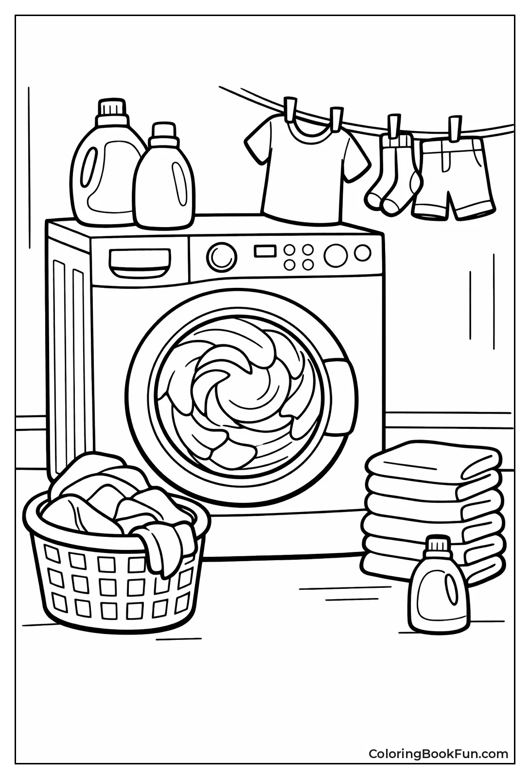 Washer Spins Blurry Clothes