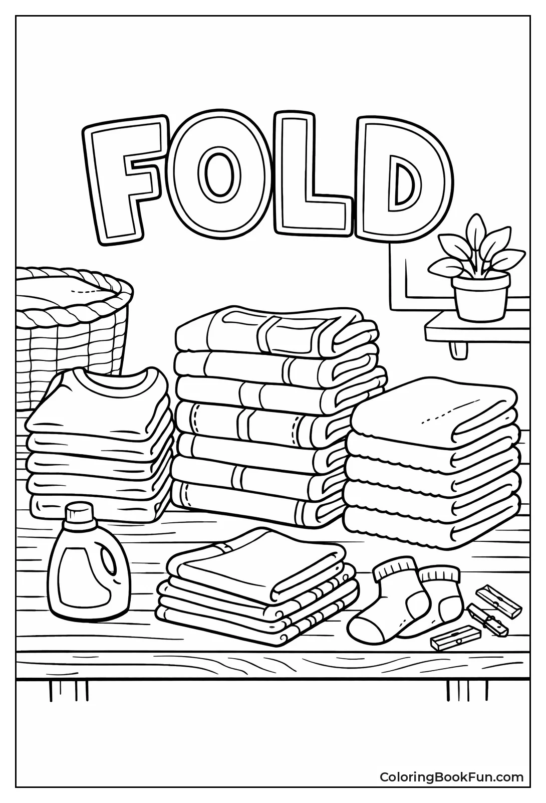 Neat Stacks of Folded Clothes