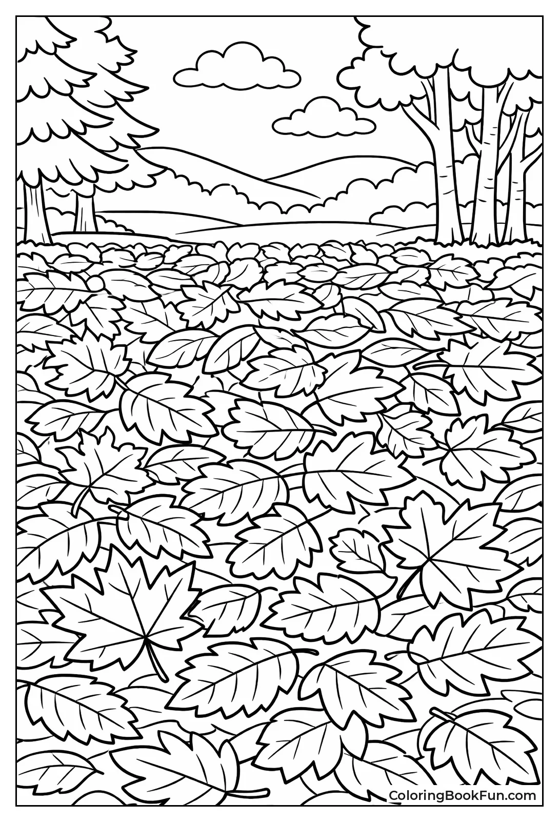 Forest Floor Leaf Carpet