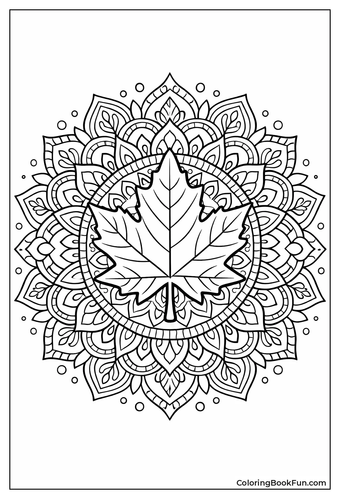 Autumn Leaf Mandala