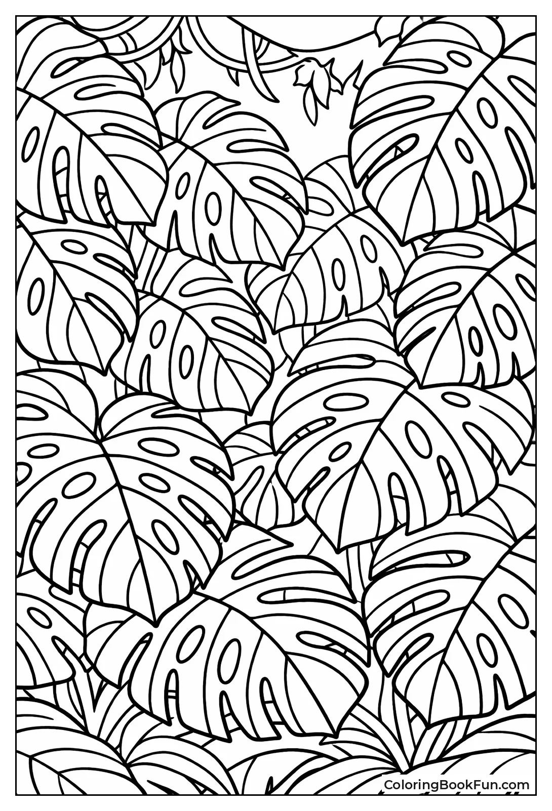 Jungle Monstera Leaves