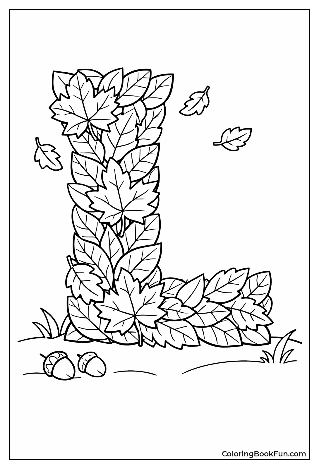 Leafy Letter L Design